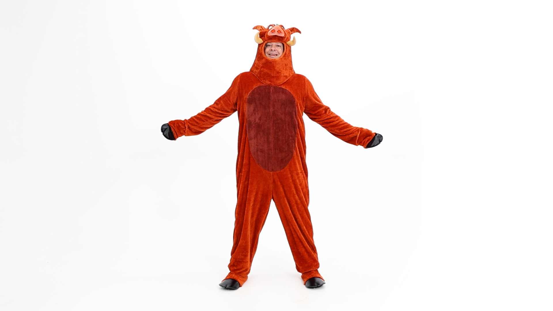 FUN7352PL Men's Plus Size Disney The Lion King Pumbaa Costume